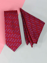 Pink Stripe Necktie & Pocket Square Giftset - TOSSIDO