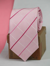 Pink Stripe Woven Necktie - TOSSIDO