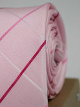 Pink Stripe Woven Necktie - TOSSIDO