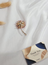 Pink Sunflower Brooch - TOSSIDO