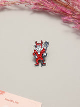 Pitchfork Devil Enamel Pin - TOSSIDO
