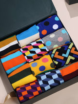 Playful Patterns Cotton Socks Collection – Pack of 12 - TOSSIDO