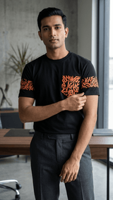 The JGU Onyx & Ember Pocket T-Shirt