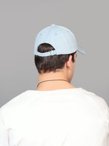 Powder Blue A Embroidered Baseball Cap