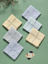 Premium Multicolor Edit Cotton Handkerchief Set - TOSSIDO