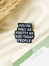 Pretty Typography Enamel Pin - TOSSIDO