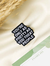 Pretty Typography Enamel Pin - TOSSIDO