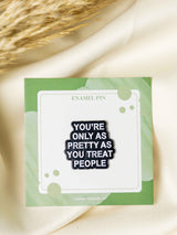Pretty Typography Enamel Pin - TOSSIDO