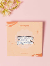 Problematic Typography Enamel Pin - TOSSIDO