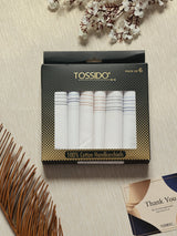 Pure White Essentials Cotton Handkerchief Set - TOSSIDO