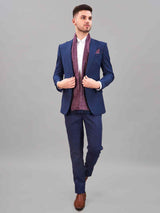 Purple Abstract Reversible Stole & Pocket Square Set - TOSSIDO