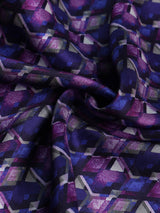 Purple Abstract Silk Pocket Square - TOSSIDO
