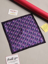 Purple Abstract Silk Pocket Square - TOSSIDO