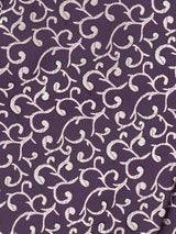 Purple Abstract Woven Cravat & Pocket Square Set - TOSSIDO