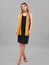 Purple and Mustard Reversible Kashmiri Stole - TOSSIDO