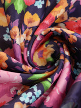 Purple Floral Pocket Square - TOSSIDO