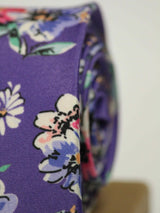 Purple Floral Printed Necktie - TOSSIDO