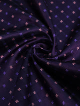 Purple Geometric Jacquard Pocket Square - TOSSIDO