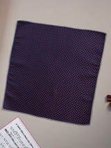 Purple Geometric Jacquard Pocket Square - TOSSIDO