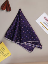 Purple Geometric Jacquard Pocket Square - TOSSIDO