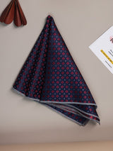 Purple Geometric Jacquard Pocket Square - TOSSIDO