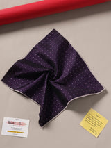 Purple Geometric Jacquard Pocket Square - TOSSIDO