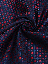 Purple Geometric Jacquard Pocket Square - TOSSIDO