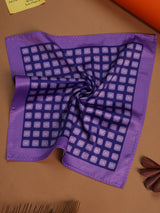 Purple Geometric Pocket Square - TOSSIDO