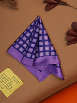 Purple Geometric Pocket Square - TOSSIDO