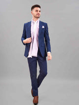 Purple Geometric Reversible Stole & Pocket Square Set - TOSSIDO