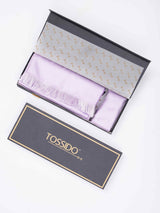 Purple Geometric Reversible Stole & Pocket Square Set - TOSSIDO