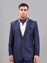 Purple Geometric Woven Cravat & Pocket Square Set - TOSSIDO