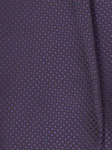 Purple Geometric Woven Cravat & Pocket Square Set - TOSSIDO