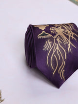 Purple Hand - Painted Woven Necktie - TOSSIDO