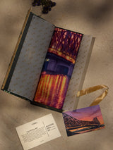 Purple Kolkata Howrah Bridge City Scarf - TOSSIDO