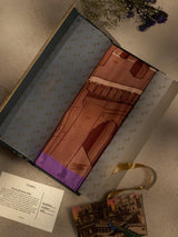 Purple Lucknow Bara Imambara City Scarf - TOSSIDO