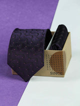 Purple Necktie & Pocket Square Giftset - TOSSIDO