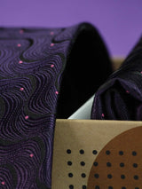 Purple Necktie & Pocket Square Giftset - TOSSIDO