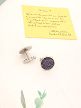 Purple Paisley Cufflinks - TOSSIDO