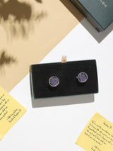 Purple Paisley Cufflinks - TOSSIDO