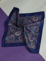 Purple Paisley Pocket Square - TOSSIDO