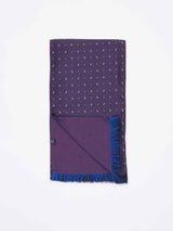 Purple Paisley Reversible Stole & Pocket Square Set - TOSSIDO