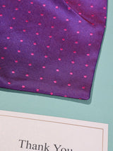 Purple & Pink Polka Woven Cravat & Pocket Square Set - TOSSIDO