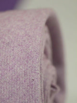 Purple Solid Wool Skinny Necktie - TOSSIDO