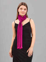 Radiant Pink Kashmiri Stole - TOSSIDO
