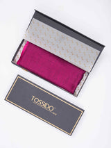 Radiant Pink Kashmiri Stole - TOSSIDO