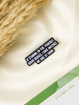Rebellious Typography Enamel Pin - TOSSIDO