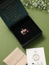 Red & Black Royal Elephant Pendant - TOSSIDO