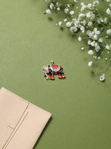 Red & Black Royal Elephant Pendant - TOSSIDO