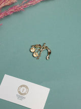 Red Cherries on Branch Brooch - TOSSIDO